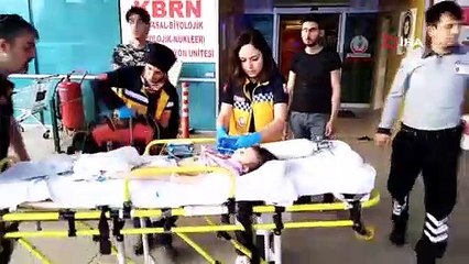 Soluk borusuna fıstık kaçan bebek yaşam savaşı veriyor