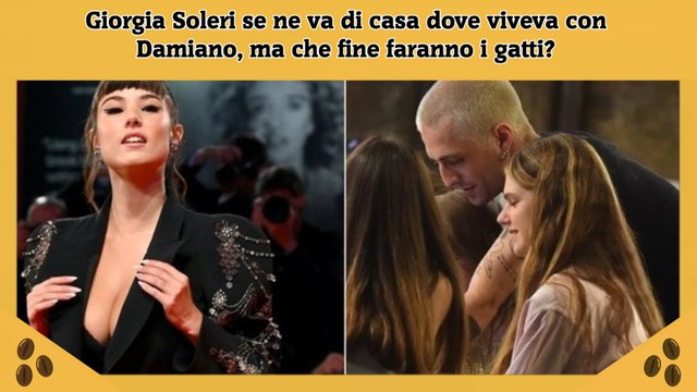 Giorgia Soleri se ne va di casa dove viveva con Damiano, ma che fine faranno i gatti