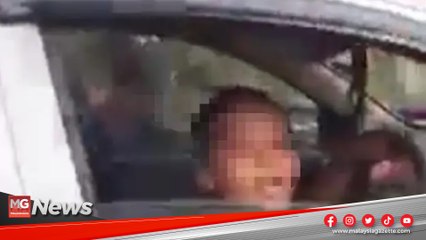 Murid Sekolah Rendah Pandu Kereta Bapa Ditahan Polis