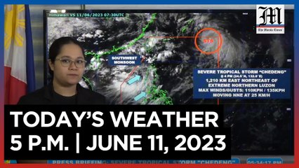 Today's Weather, 5 P.M. | June 11, 2023