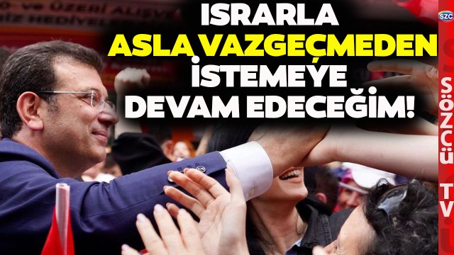 Ekrem İmamoğlu Resmen Açıkladı! 'Benim Aday Olduğum Tek Şey Var...'