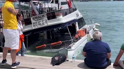 Beşiktaş'ta çok sayıda yolcusu bulunan yat battı