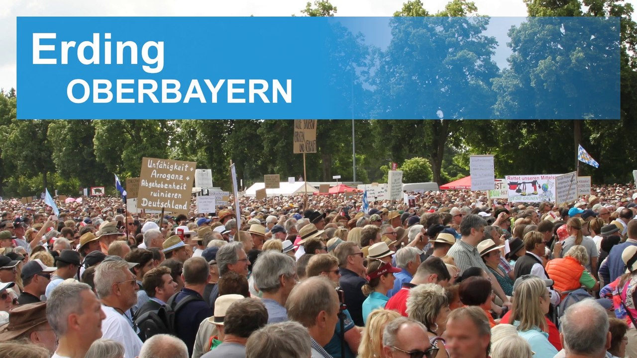 Erding: 13.000 demonstrierten gegen das Gebäudeenergiegesetz