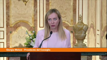 Meloni "Pronti a organizzare la conferenza su migrazione e sviluppo"