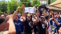 شادی طرفداران منچستر سیتی در استانبول با قهرمانی در لیگ قهرمانان اروپا