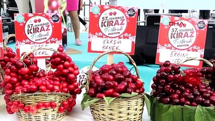 Tekirdağ'da Uluslararası Kiraz Festivali'nde en iyi kirazlar ve bahçesi seçildi