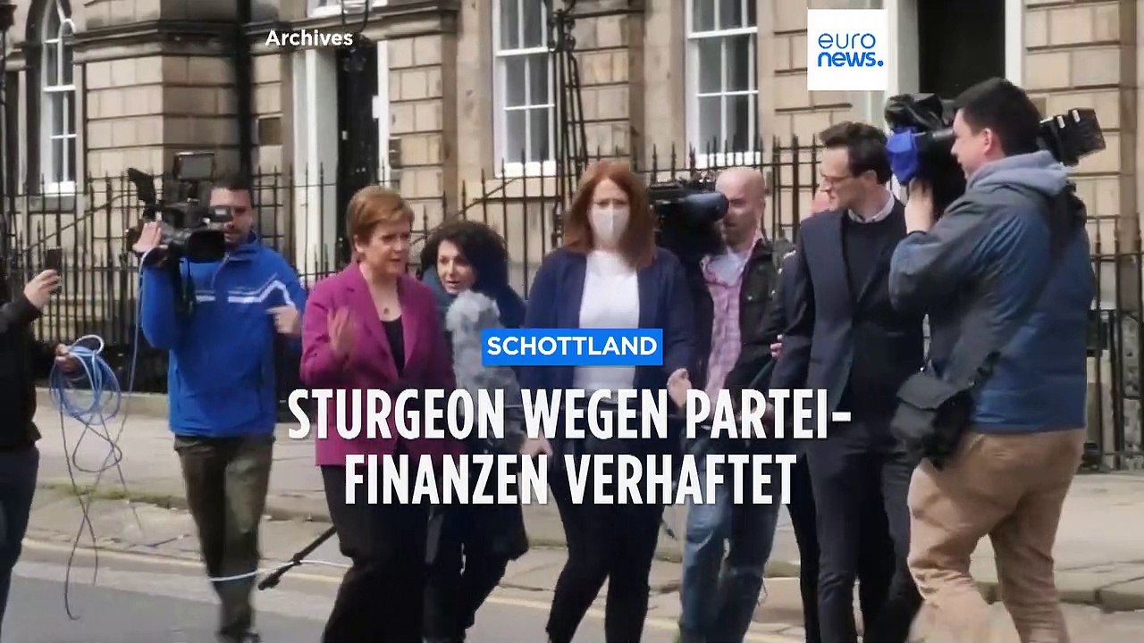 Ehemalige schottische ministerpräsidentin nicola sturgeon verhaftet