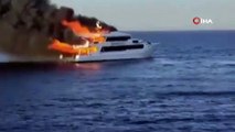 Teknede yangın! 3 turist kayıp