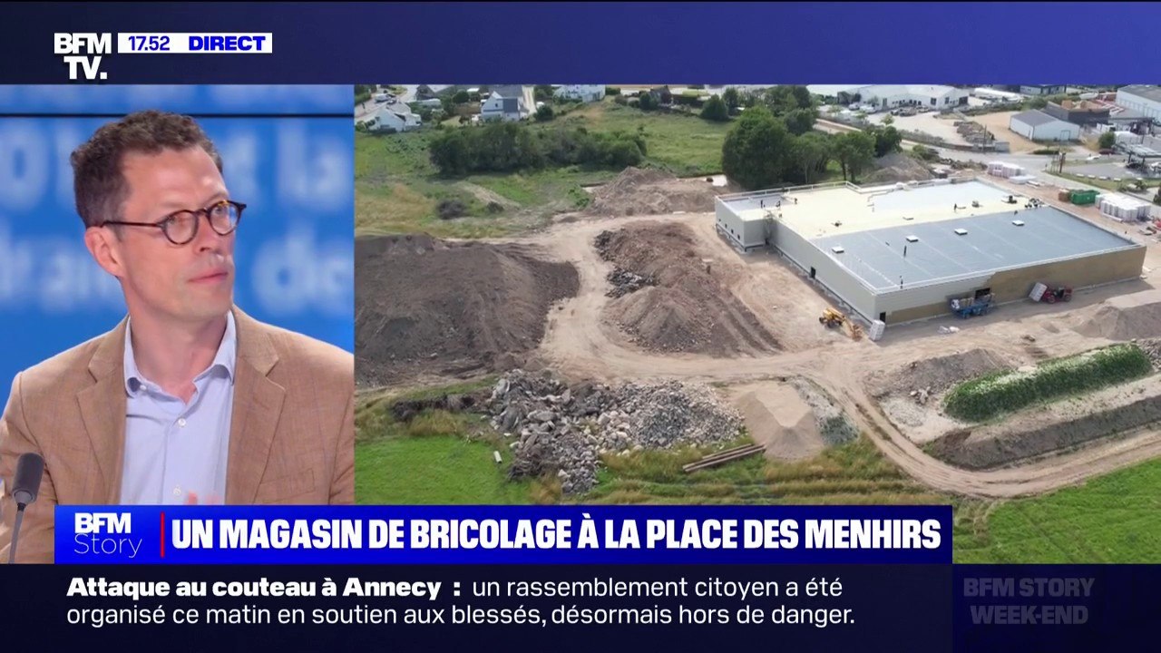 Menhirs détruits à Carnac: "Le site en question était sur la liste des sites proposés au classement du patrimoine mondial" de l'Unesco, affirme Julien Lacase (Sites et monuments)