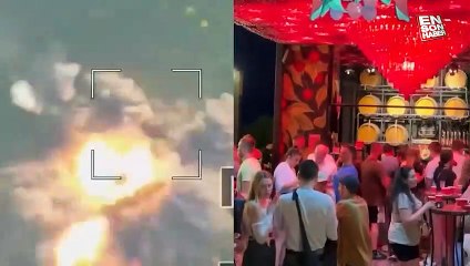 Ukrayna'da savaş ve eğlence bir arada