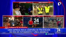 Ante aumento de accidentes: Lima Expresa inicia campaña de prevención en vías de Evitamiento y Línea Amarilla