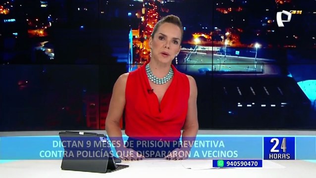 Dictan nueve meses de prisión preventiva contra policías que dispararon a vecinos en Los Olivos