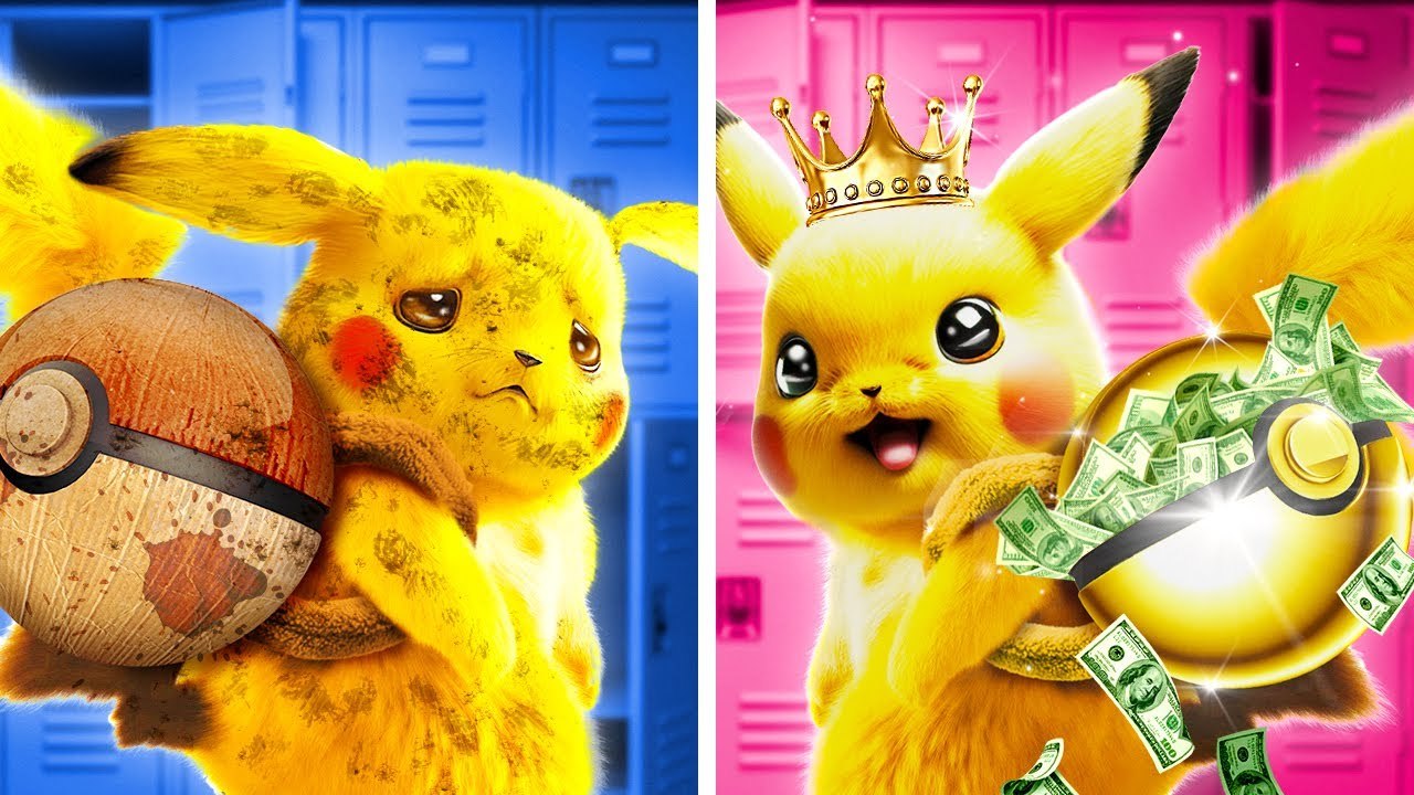 Rich Vs Poor Pokemon || Pikachu Saves Sonic In...