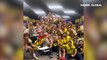 Fenerbahçe'de şampiyonluk kutlamaları soyunma odasında devam etti