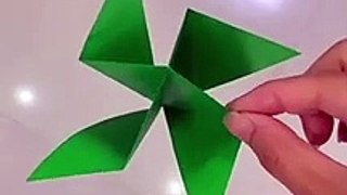 Easy Paper Origami __ Swinging Paper Fan __ Chikchok Brust