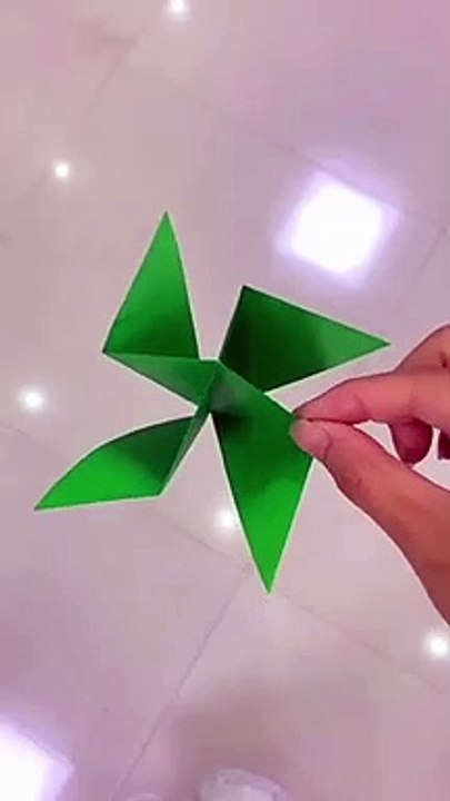 Easy Paper Origami __ Swinging Paper Fan __ Chikchok Brust