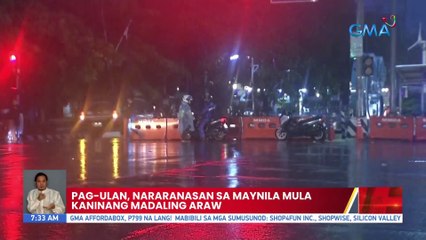 Pag-ulan, nararanasan sa Maynila mula kaninang madaling araw | UB