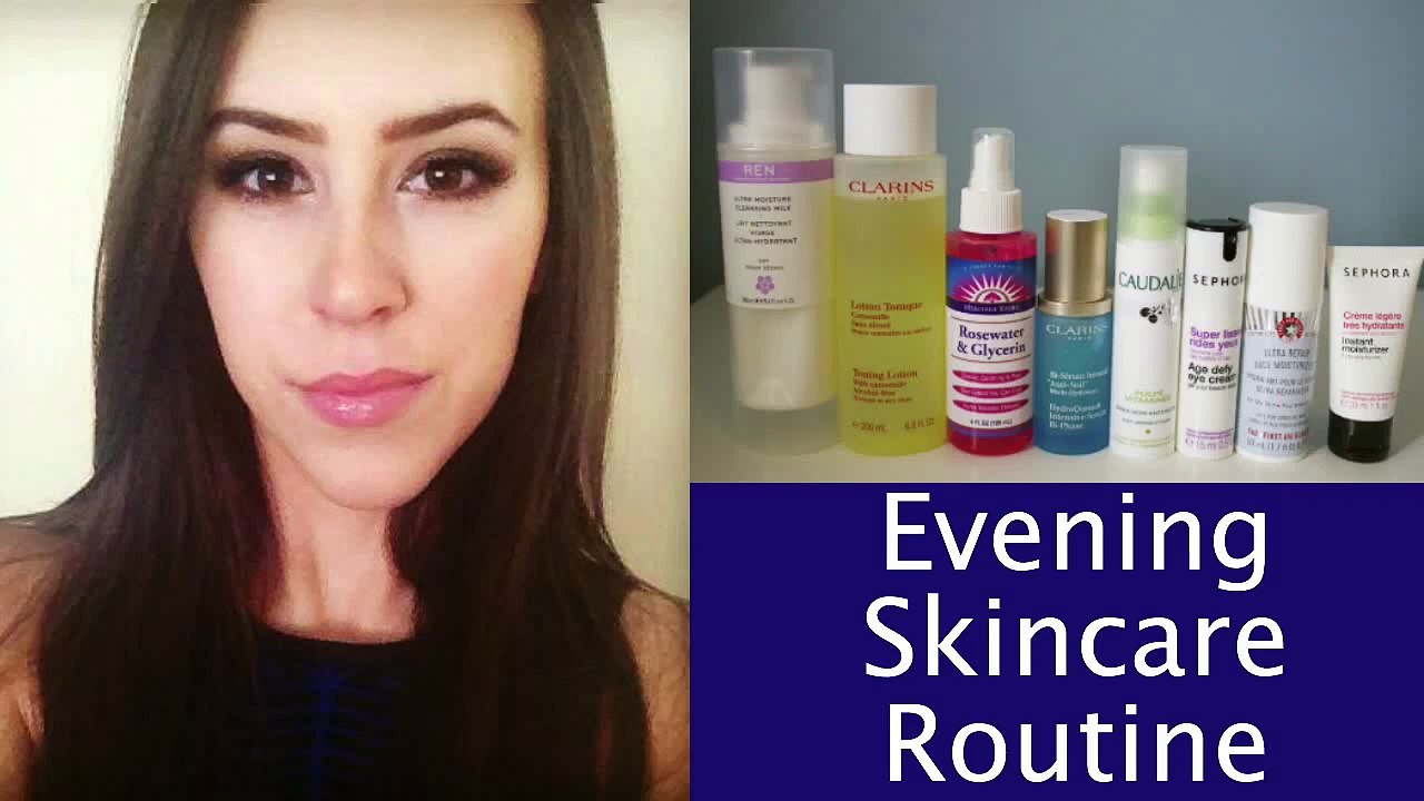 Skincare Routine (Evening) Very Dry Sensitive Skin 2014 video Dailymotion