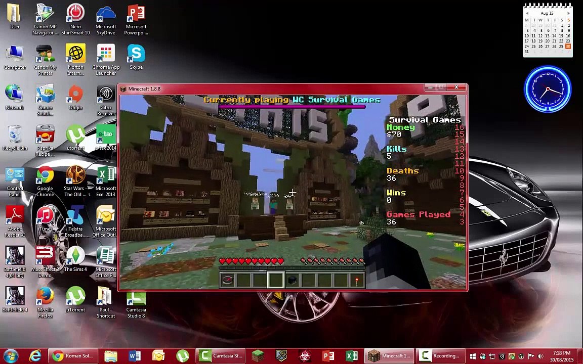 Minecraft - 1.8.8 - Hunger Games - Epic Fail!!!