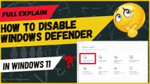 How To Turn Off or Disable Windows Defender in Windows 11/10 || Turn Off 
