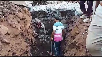 Download Video: Three laborers died due to collapse of stop dam wall