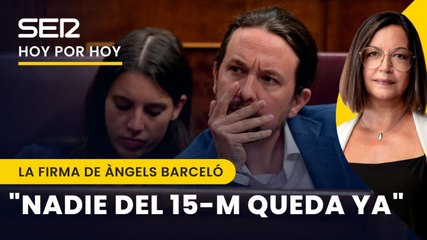 Àngels Barceló: "El tándem Iglesias-Montero desaparece de la política activa"