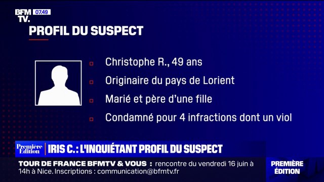 Meurtre d'Iris C. à Lanester: l'inquiétant profil du suspect, mis en examen