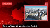 Erzurum'da Cirit İl Müsabakaları Başladı