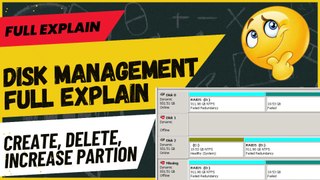 Disk management in windows 11 || How to Delete Hard Disk Partition || Merge Partition Full Explain