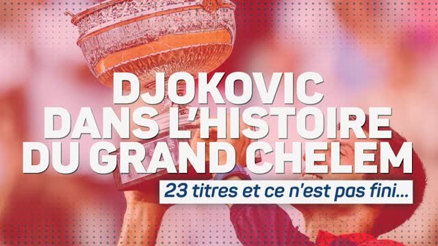 Roland-Garros - Djokovic dans l'histoire du Grand Chelem : 23 titres et ce n'est pas fini...