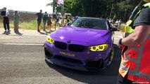 Modified BMW's Leaving Bimmerfest ! BURNOUTS, 919HP Single Turbo M4, Manhart M4, 900HP M140i, M4 CSL