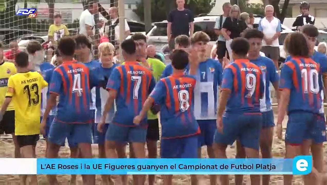 L'AE Roses i la UE Figueres guanyen el  Campionat de Catalunya de Futbol Platja juvenil i cadet
