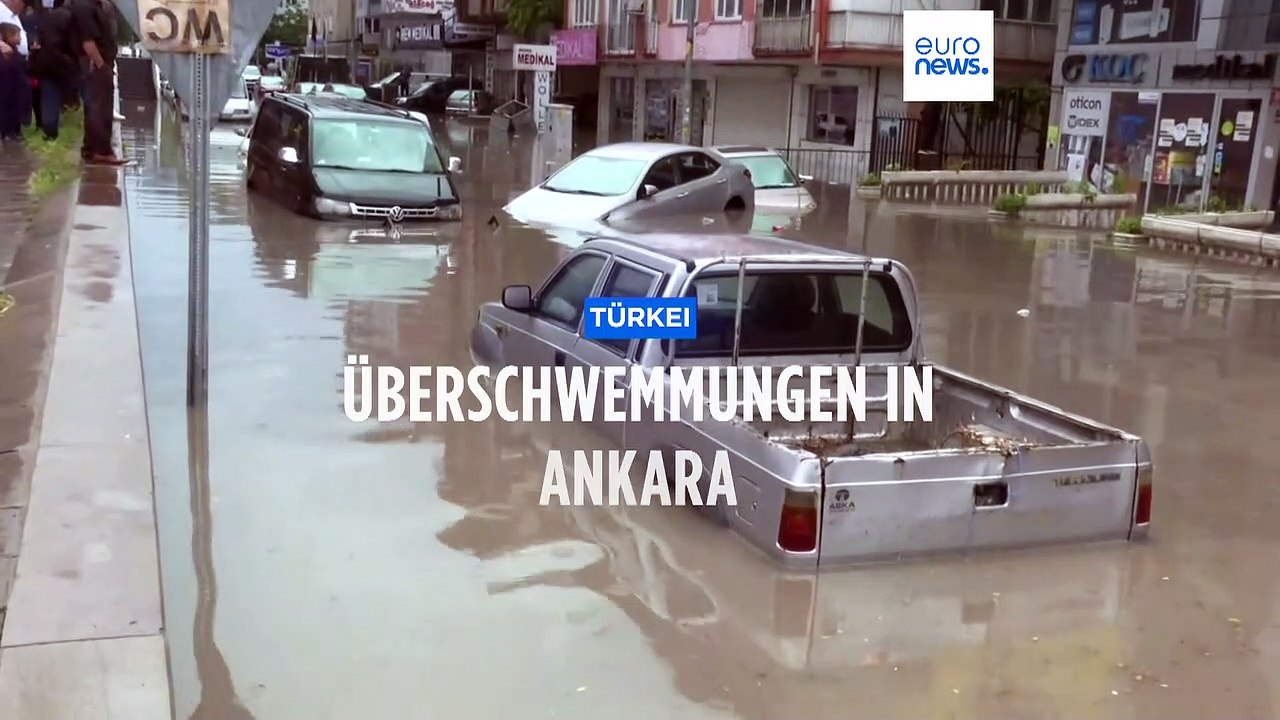 Land unter in Ankara und Unwetterwarnung für Antalya