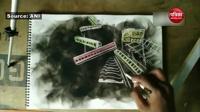 Odisha Train Accident: कलाकार ने अनोखे अंदाज में दी पीड़ितों को श्रंद्धाजलि, वीडियो देख नम हो जाएंगी आंखें