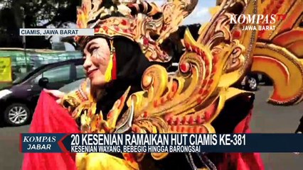 Antusiasme Warga Saksikan Kirab Budaya HUT Ciamis Ke-381