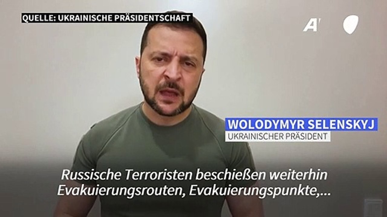 Selenskyj: 'Tier sind moralischer als der russische Staat'