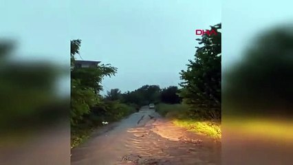 Niksar'da Sağanak Yağış Sele Neden Oldu