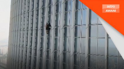 Lelaki Britain gagal takluk Menara Dunia Lotte