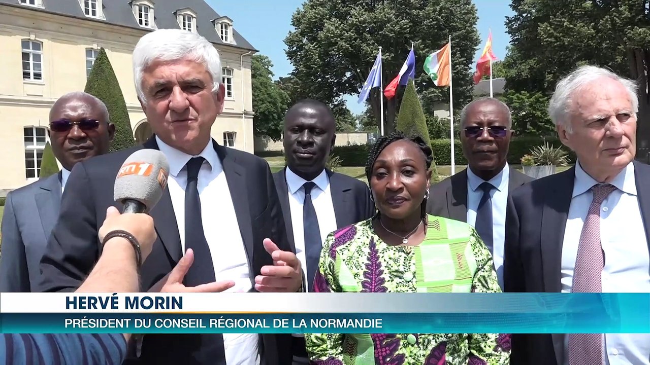 La région de la Normandie en France aux côtés du district des Lacs