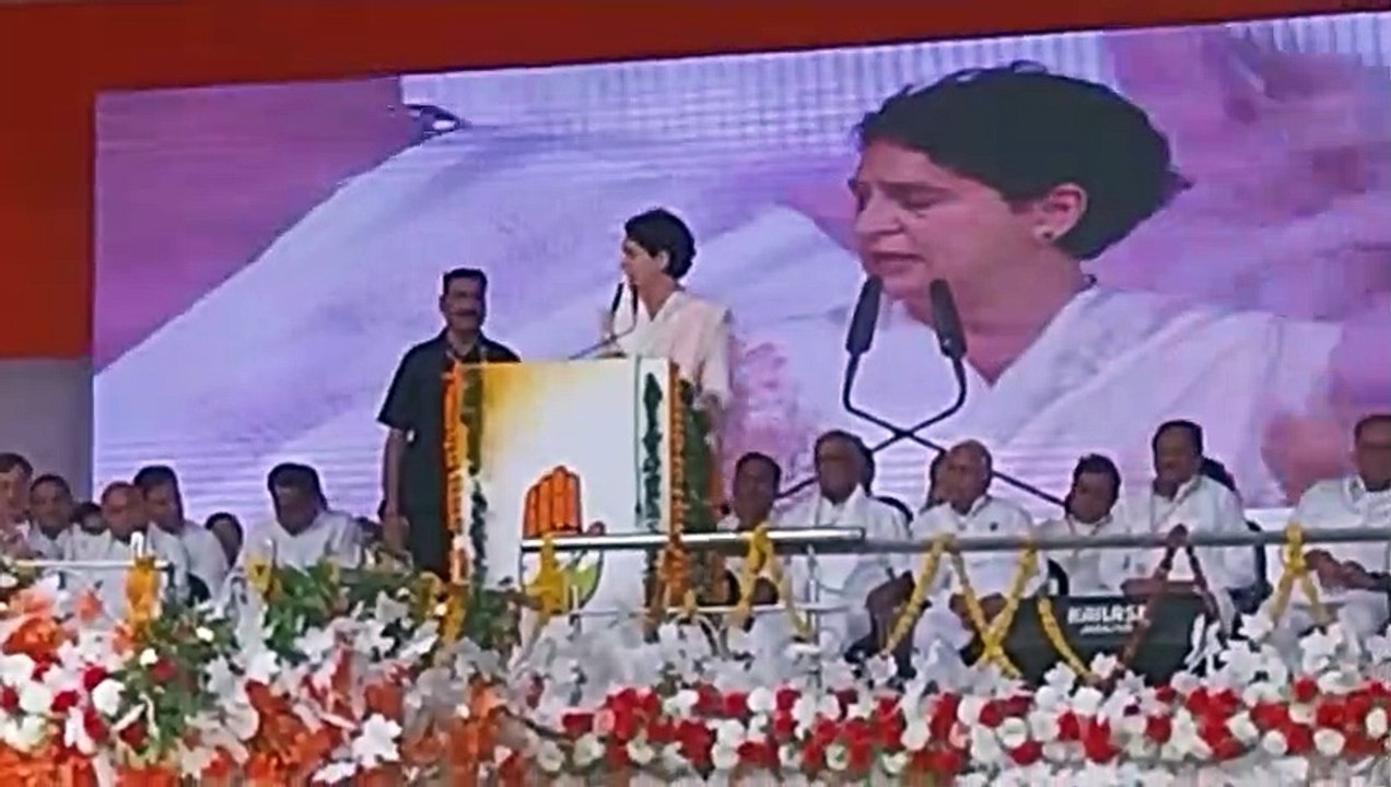 प्रियंका गांधी ने जबलपुर से किया कांग्रेस का चुनाव प्रचार शुरू- देखें वीडियो