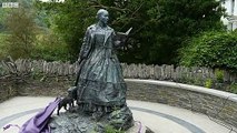 BBC footage of the Cranogwen statue being unveiled over the weekend