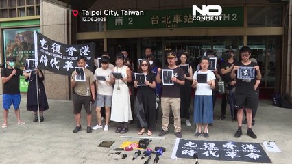 WATCH: Activists in Taiwan sing 'Glory to Hong Kong' anthem