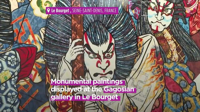From video games to kabuki: Japanese artist Takashi Murakami's monumental paintings come to France
