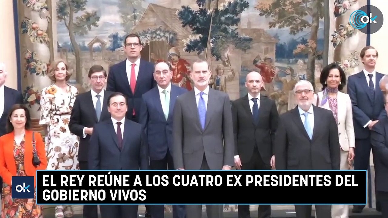 El Rey reúne a los cuatro ex presidentes del Gobierno vivos