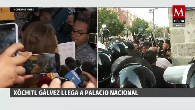 Seguidores de Xóchitl Gálvez y de la 4T generan disturbios en Palacio Nacional