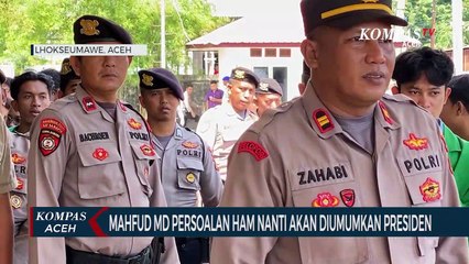 Mahfud MD Persoalan HAM Nanti akan Diumumkan Presiden