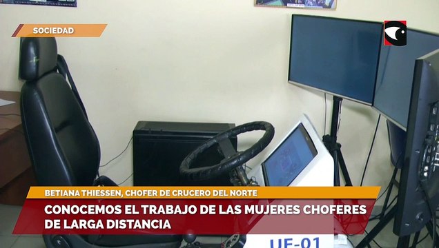 Betiana Thiessen, chofer de Crucero del Norte, manifestó su emoción al poder formar parte de la empresa de viajes de larga distancia
