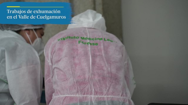 Los trabajos de exhumación en el Valle de Cuelgamuros
