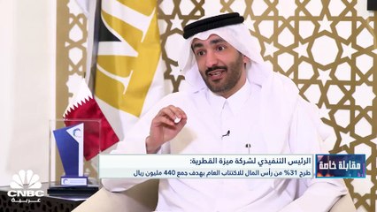الرئيس التنفيذي لشركة ميزة القطرية لـ CNBC عربية: لدينا خطة استراتيجية لتوسيع نشاطنا في الشرق الأوسط وشمال أفريقيا