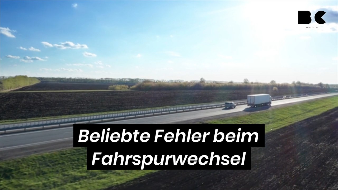Beliebte fehler beim fahrspurwechsel